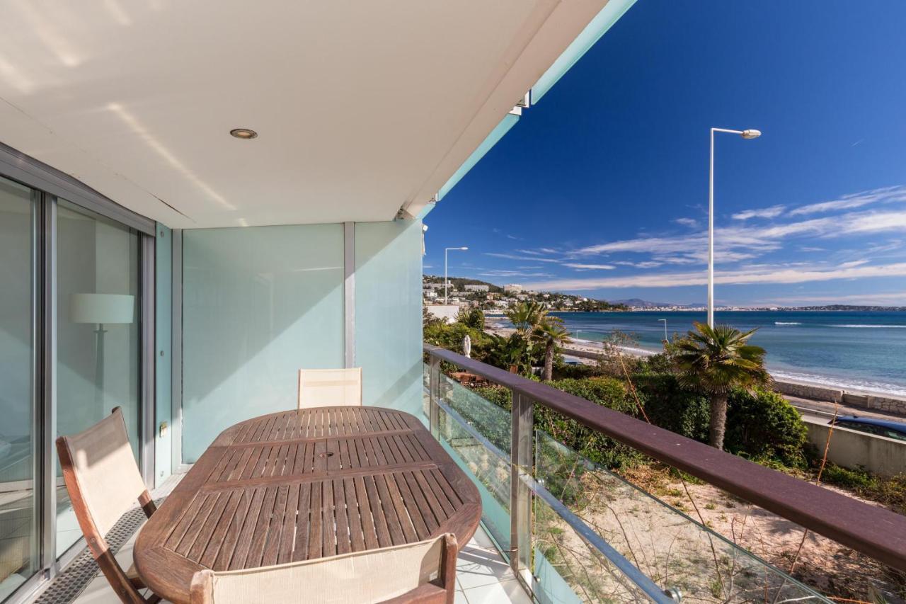 Cannes Beachfront Terrace: Bright Two-Bedroom with Sea Views Exterior photo